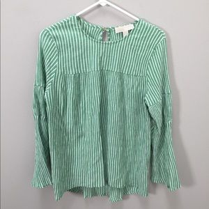 Michael Michael Kors Top Blouse Shirt Stripe Sz XL